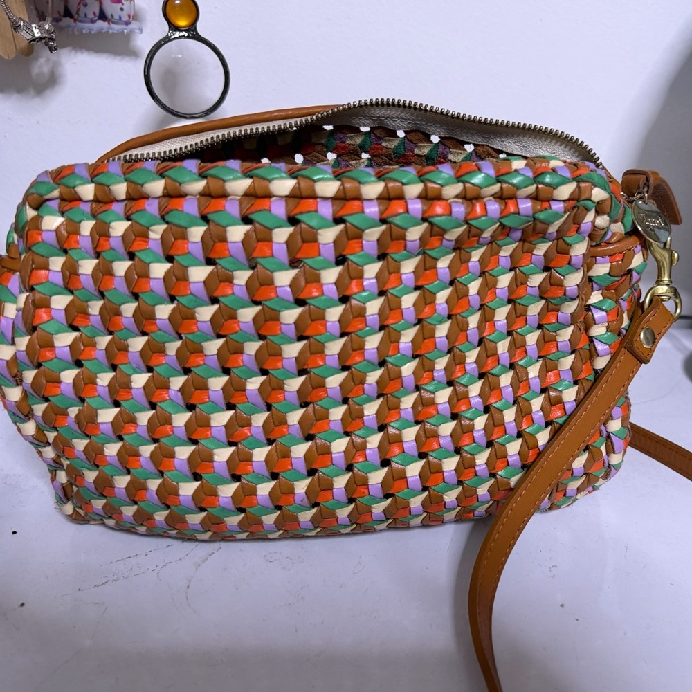 Colorful Woven Crossbody Bag